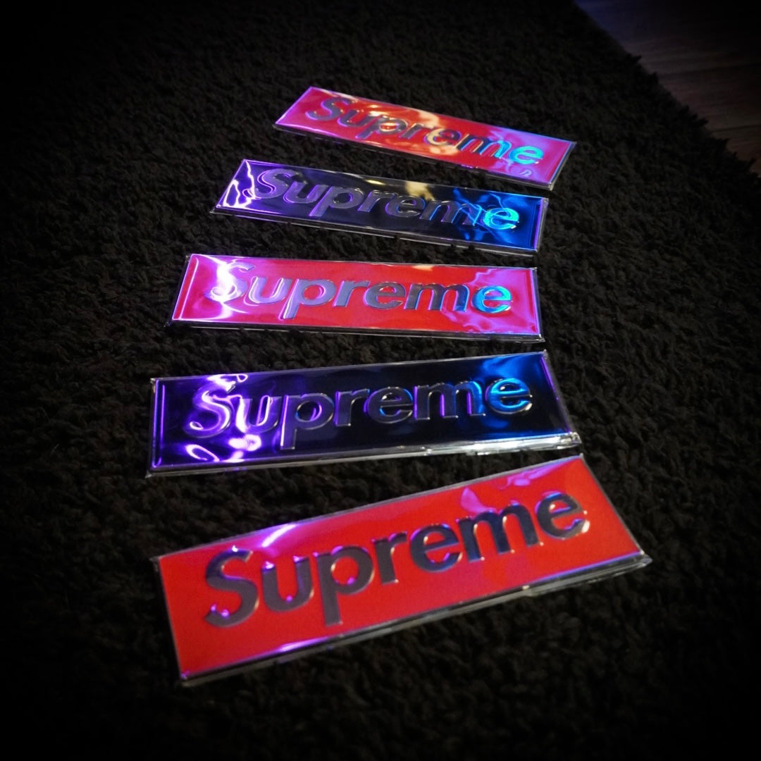 Supreme Box Logo Car Emblem
