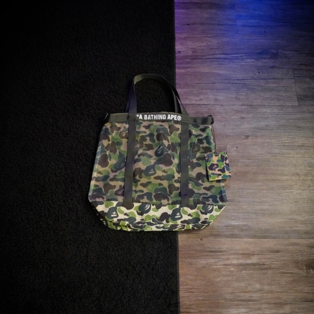 Bape ABC Camo Mesh Tote Bag