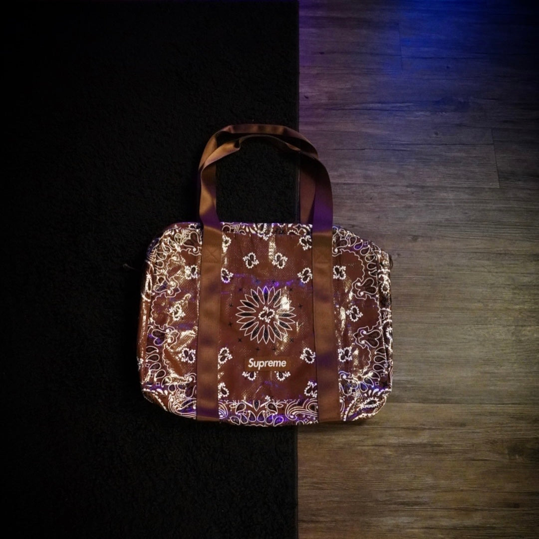 Supreme Bandana Tarp Small Duffle Bag